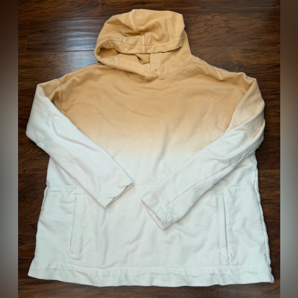J.Jill Ombré Cotton Hoodie Size S